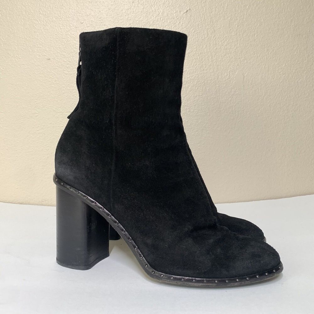 rag & bone Black Suede Ankle Booties